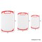 Hastings Home 3-piece Plastic Kitchen Cutting Board Set for Cooking Food Prep, Juice Groove, Dishwasher Safe (Red) 422792EHQ - alternate 3